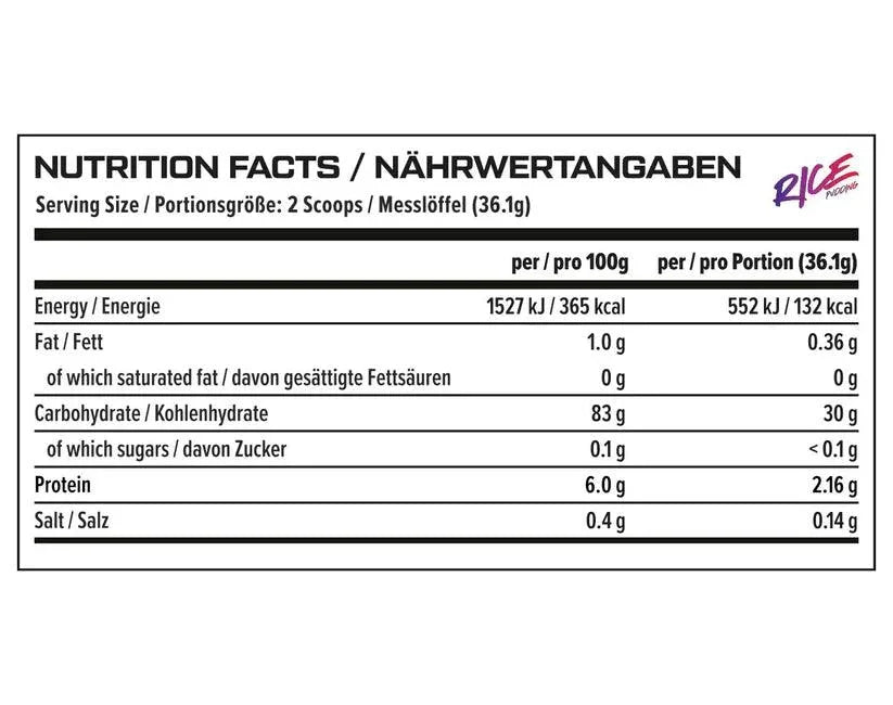 VAST® INSTANT RICE PUDDING COMPLEX CARBS 900g - Supplement Support