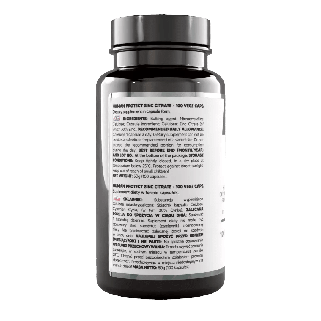 Zink Citrat 100 Kapseln 50mg - Supplement Support