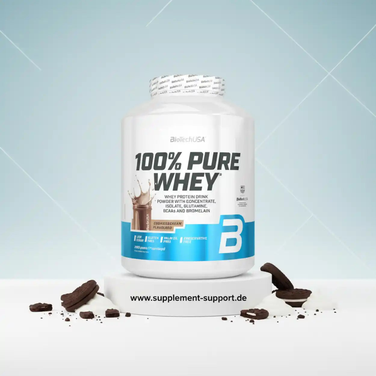 100% Pure Whey Protein Pulver 2000g