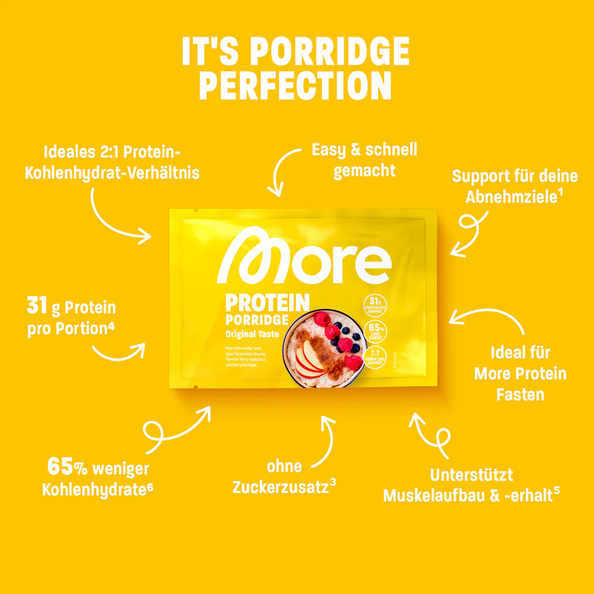 More Protein Porridge 62g - Original Taste