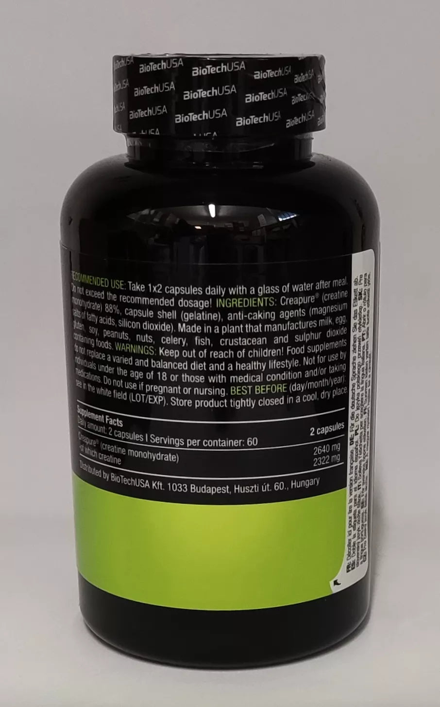 Biotech USA Mega Creatine  120 Megakapseln