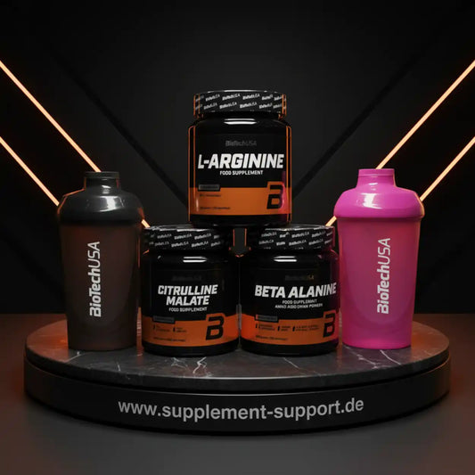 Pre Workout Pack 300g each arginine, citrulline, beta alanine + 2 shakers