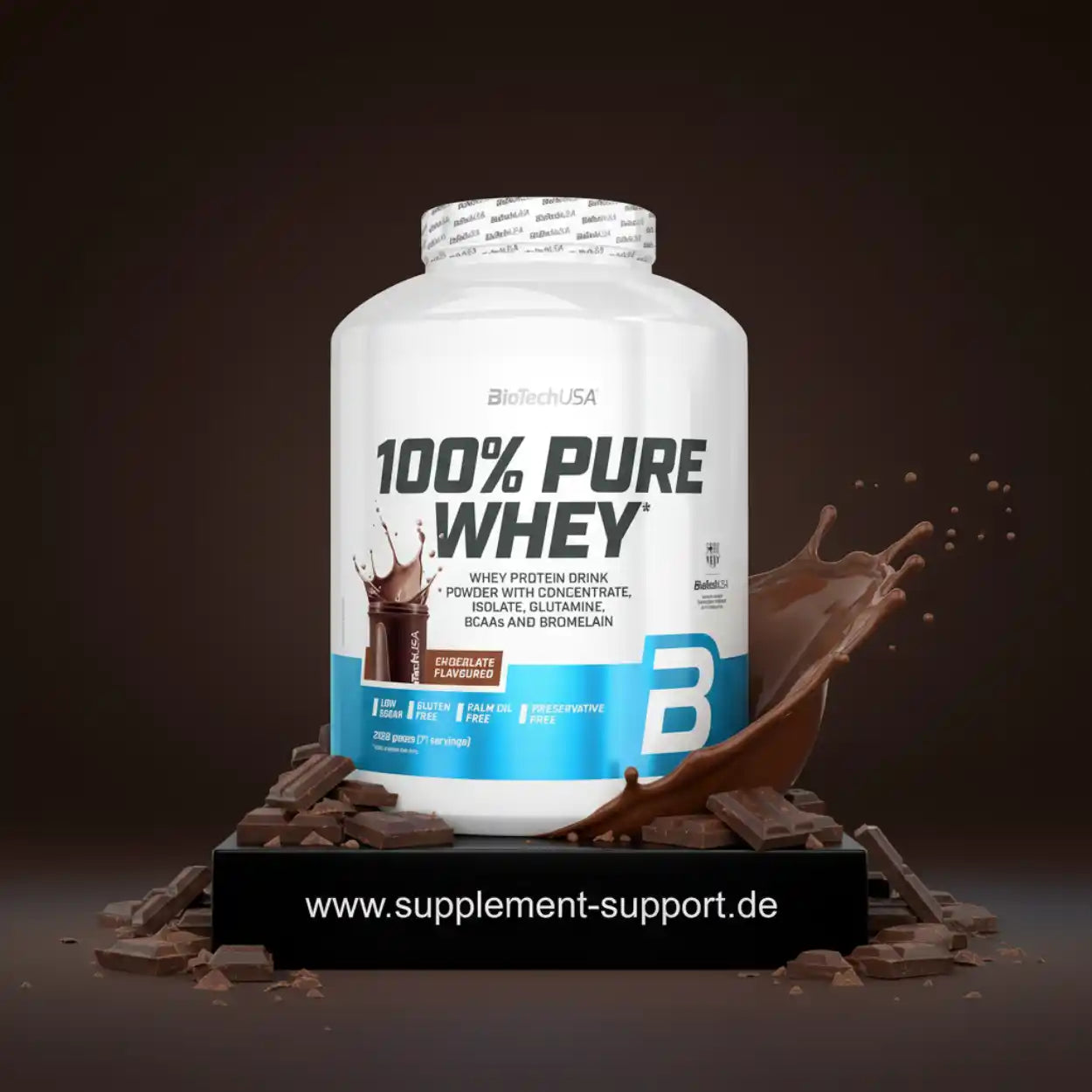 100% Pure Whey Protein Pulver 2000g