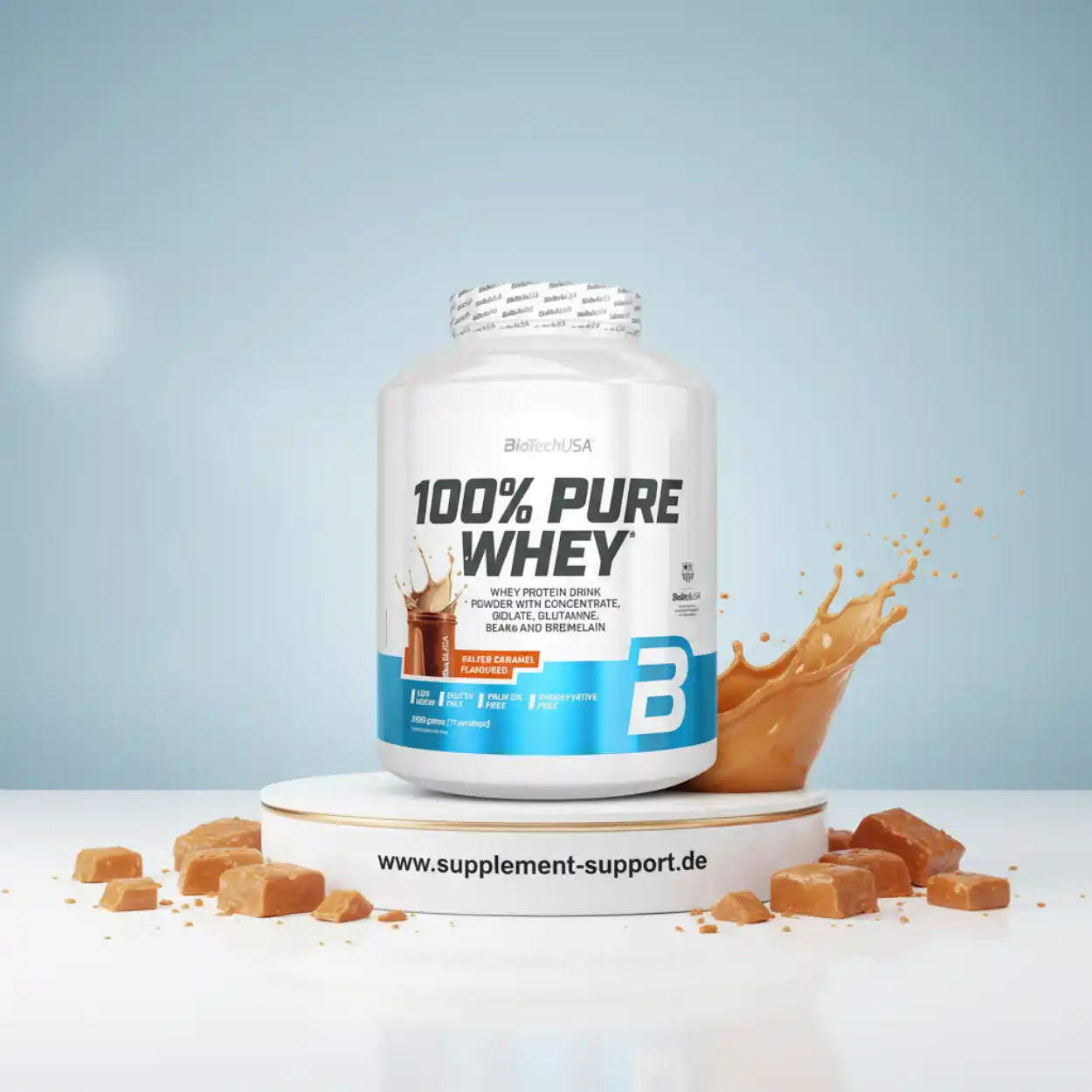 100% Pure Whey Protein Pulver 2000g