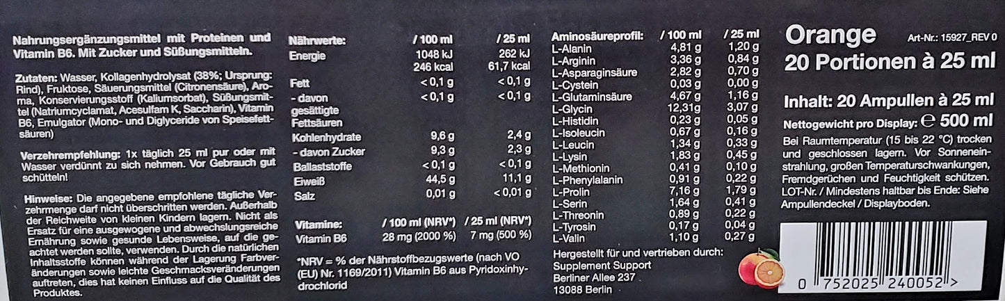 Supplement Support Liquid Amino - 25 ml