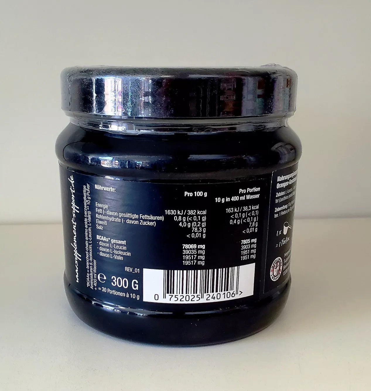BCAA Aminosäure Pulver 300g