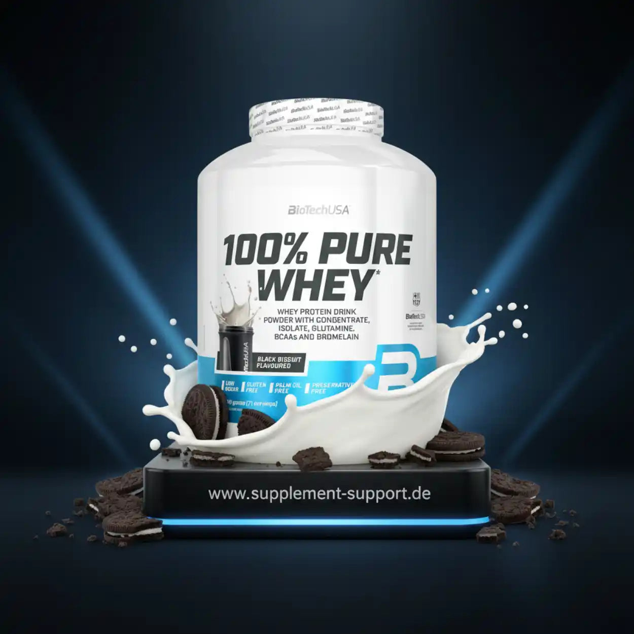 100% Pure Whey Protein Pulver 2000g