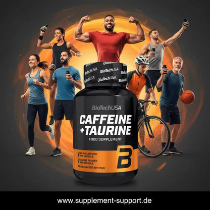 BioTech USA Koffein + Taurin 60 Kapseln