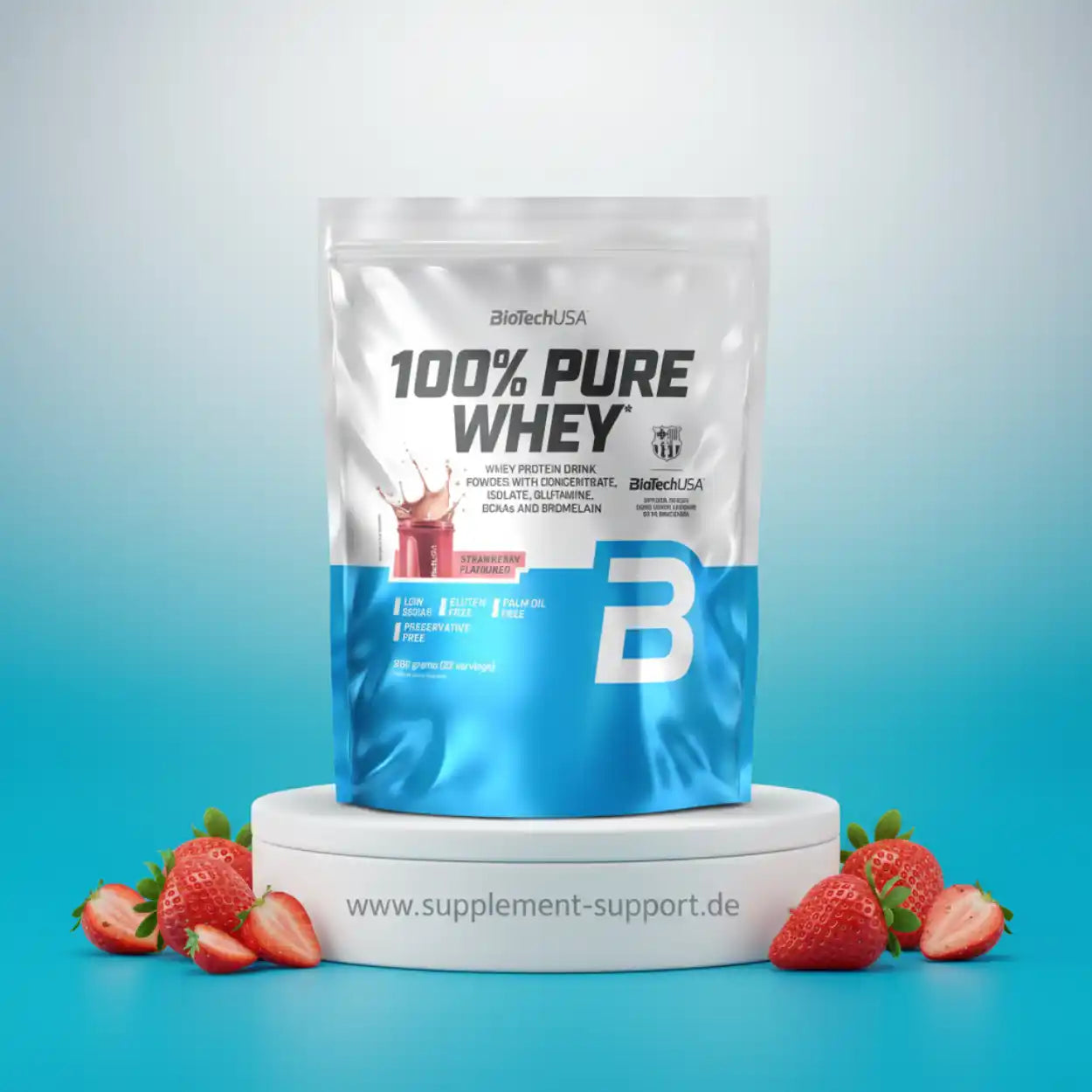 100% Pure Whey Protein Pulver 900g Tüte