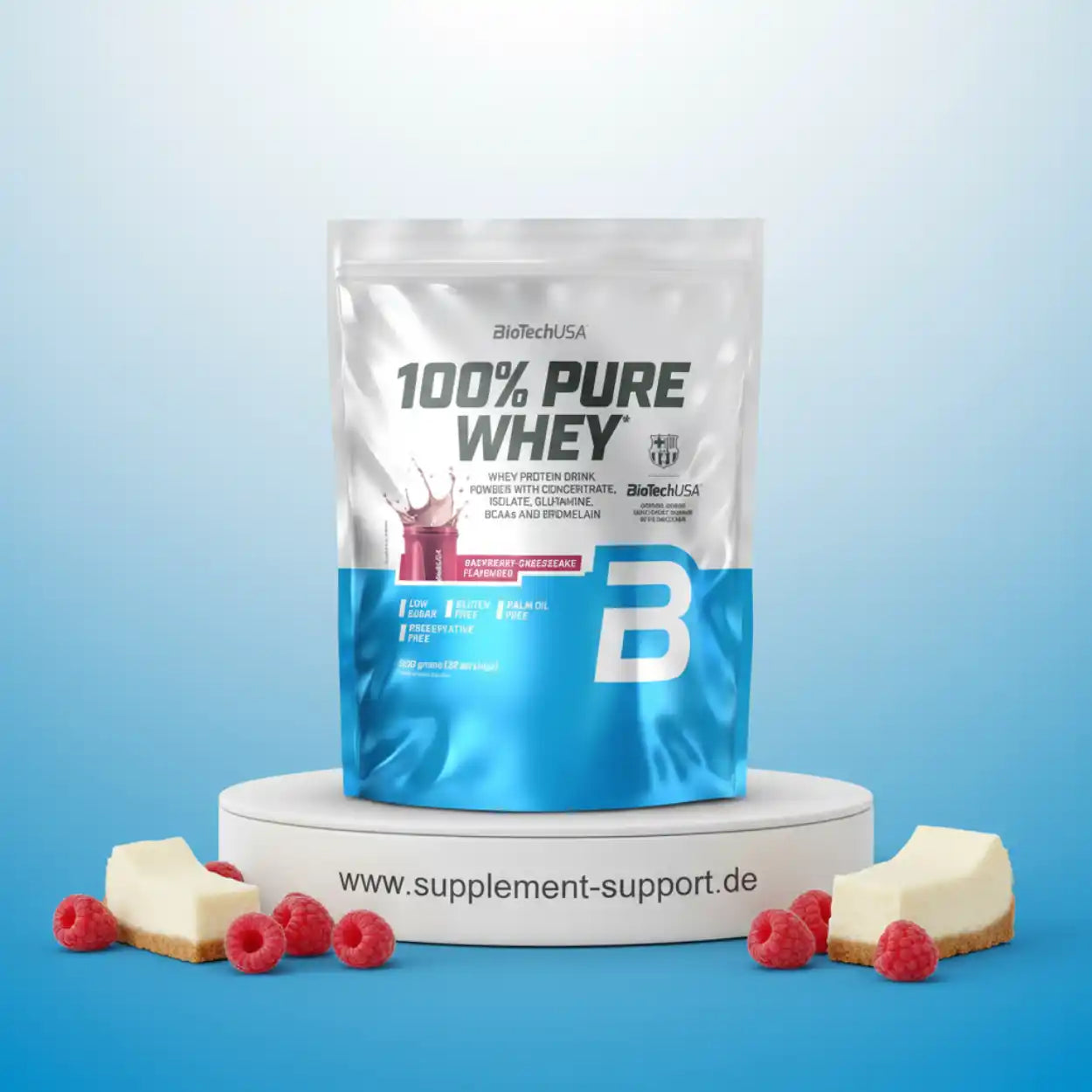 100% Pure Whey Protein Pulver 900g Tüte
