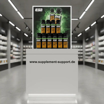 ESN Crank Pre Workout Shot, 95ml - Green Apple