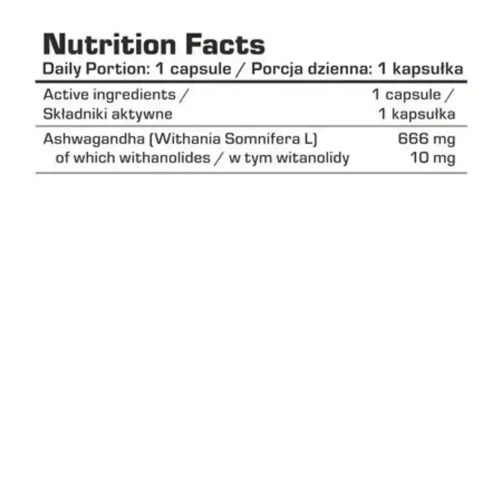 7Nutrition Ashwagandha 100 Caps 666mg - Supplement Support