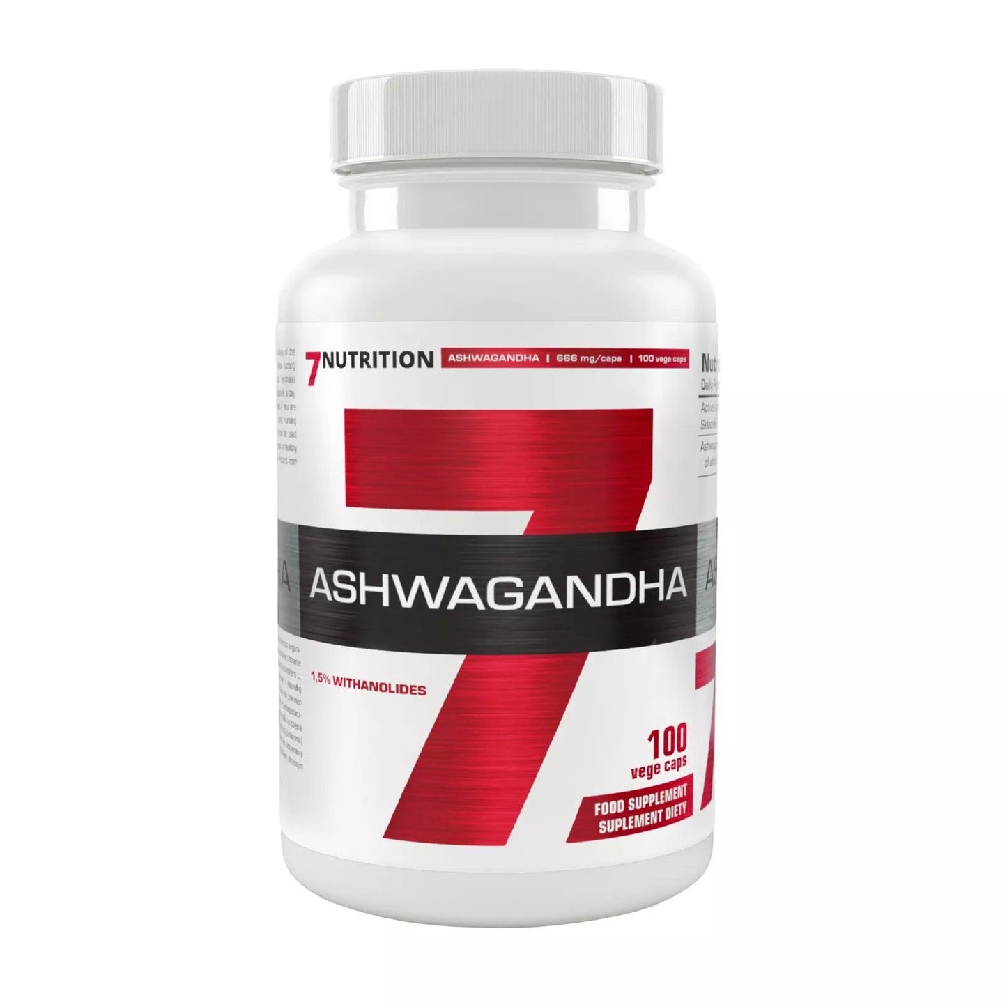 7Nutrition Ashwagandha 100 Caps 666mg - Supplement Support