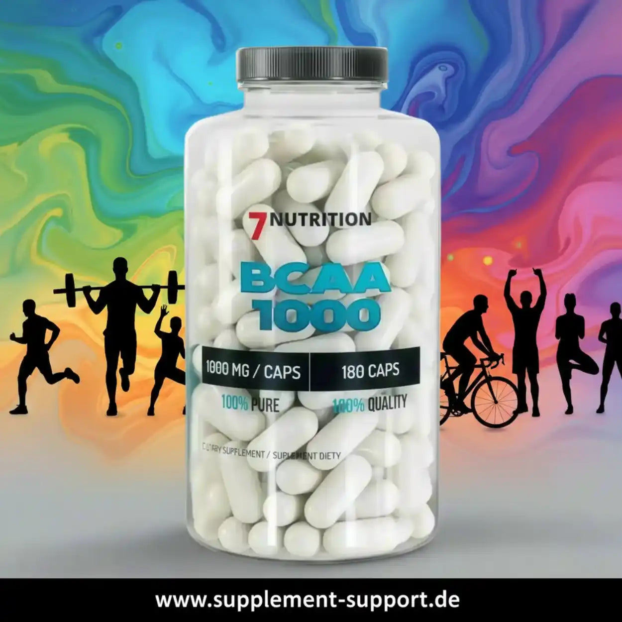 7Nutrition BCAA Kapseln 180 Stück 1000mg