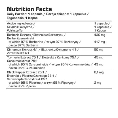 7NUTRITION Berberine HCL 100 Kapseln - Supplement Support