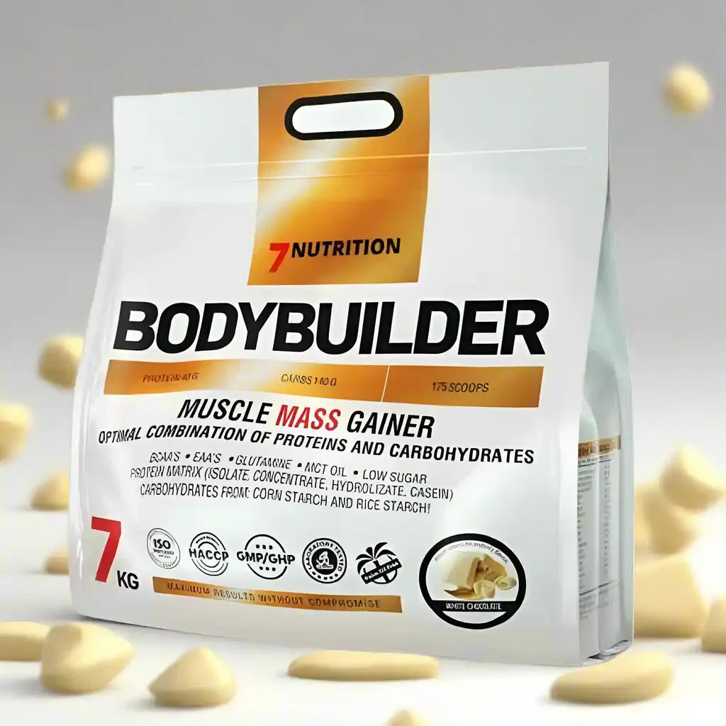 7Nutrition Bodybuilder Mass Gainer 7000g Protein Kohlenhydrate Supplement Beutel