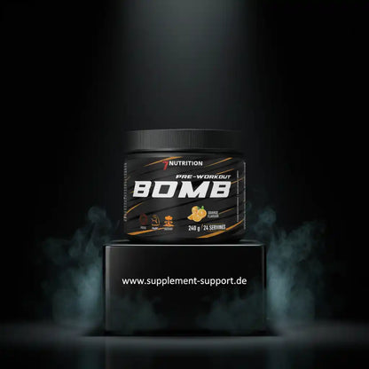7 Nutrition Pre-Workout Bomb Orange Flavor, 240g – Energiebooster für Training & Sport