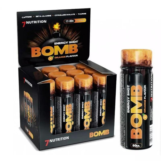 7Nutrition Bomb Energy Pre Workout Booster Shot 12x80ml - Supplement Support