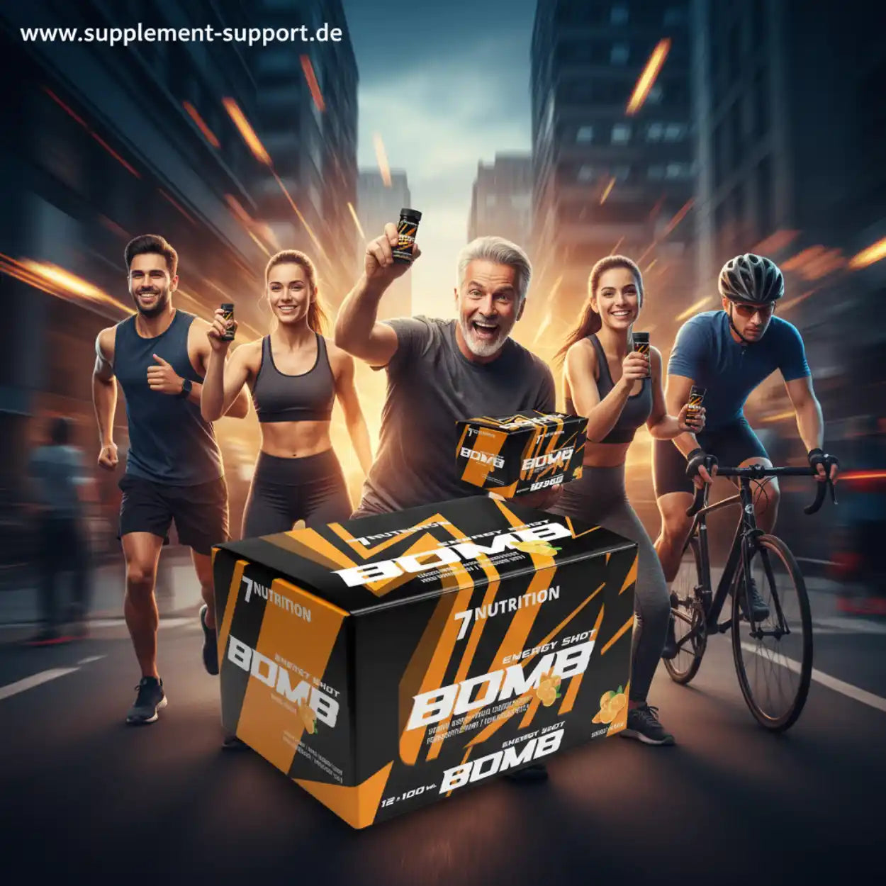 7Nutrition Bomb Energy Pre Workout Booster Shot 24x100ml