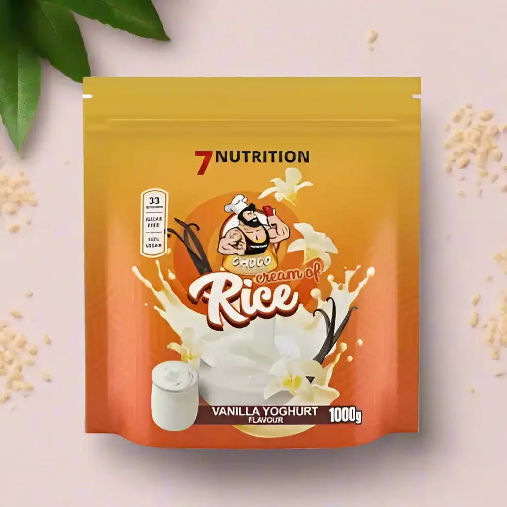 7Nutrition Cream of Rice Vanille Joghurt Geschmack, glutenfrei, 1000g – ideal für Sportler & Nahrungsergänzung