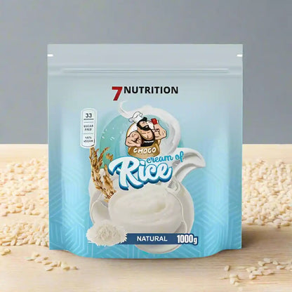 7Nutrition Choco Cream of Rice, 1000g, glutenfrei, vegan – natürliche Sportnahrung mit Reis