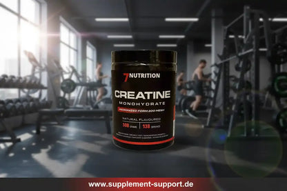 7Nutrition Creatine Monohydrat 500g für Sportler im Fitnessstudio – natürlicher Geschmack, 138 Portionen