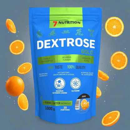 Dextrose Gold von 7 Nutrition – Premium-Kohlenhydrate mit Orangengeschmack für Workout & Recovery