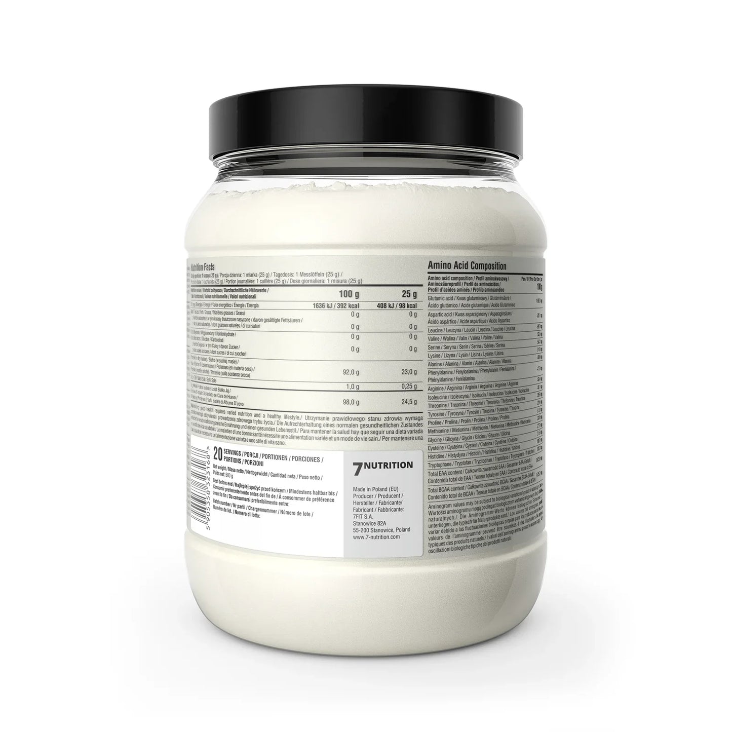 7Nutrition Egg Protein Isolate 500g - Supplement Support