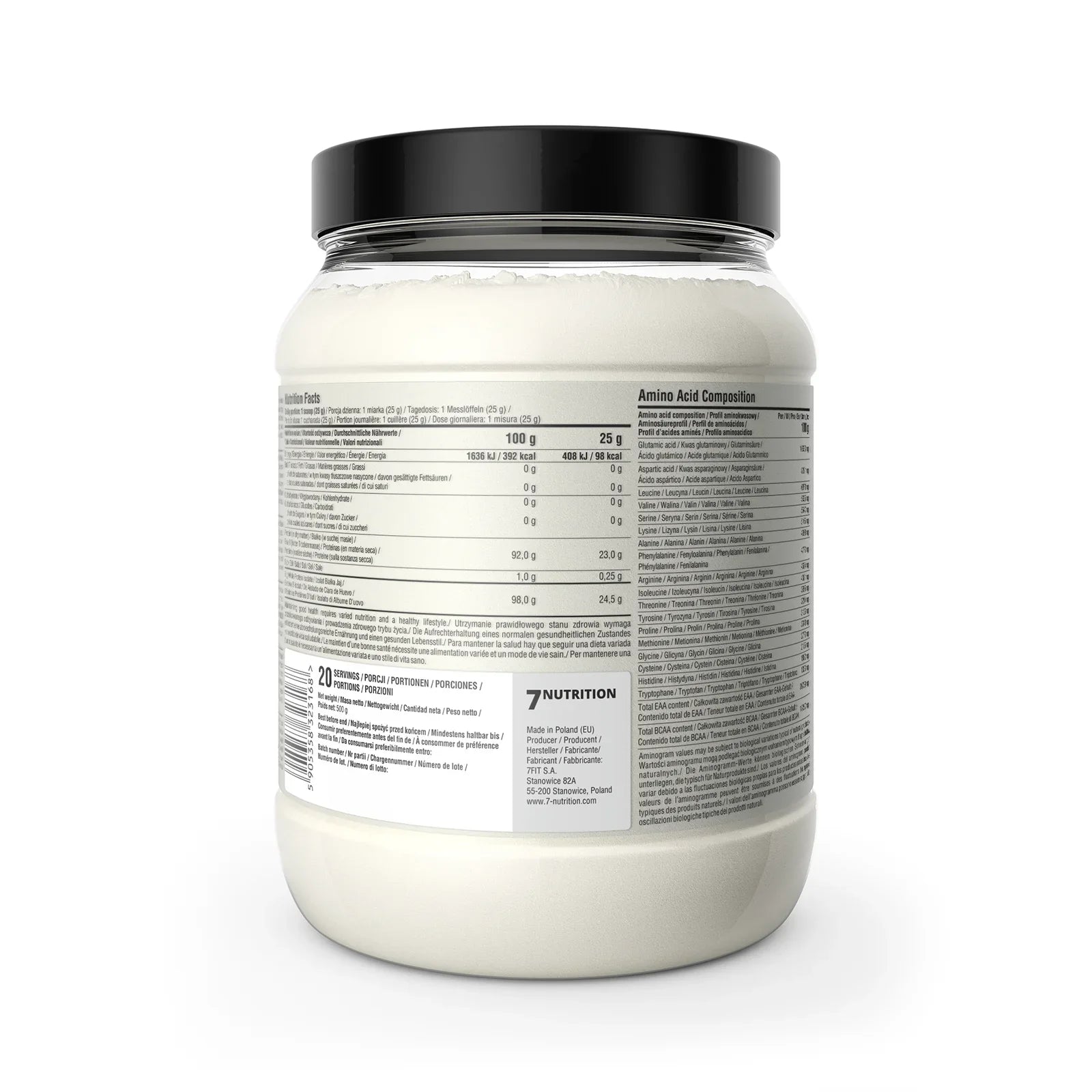 7Nutrition Egg Protein Isolate 500g - Supplement Support