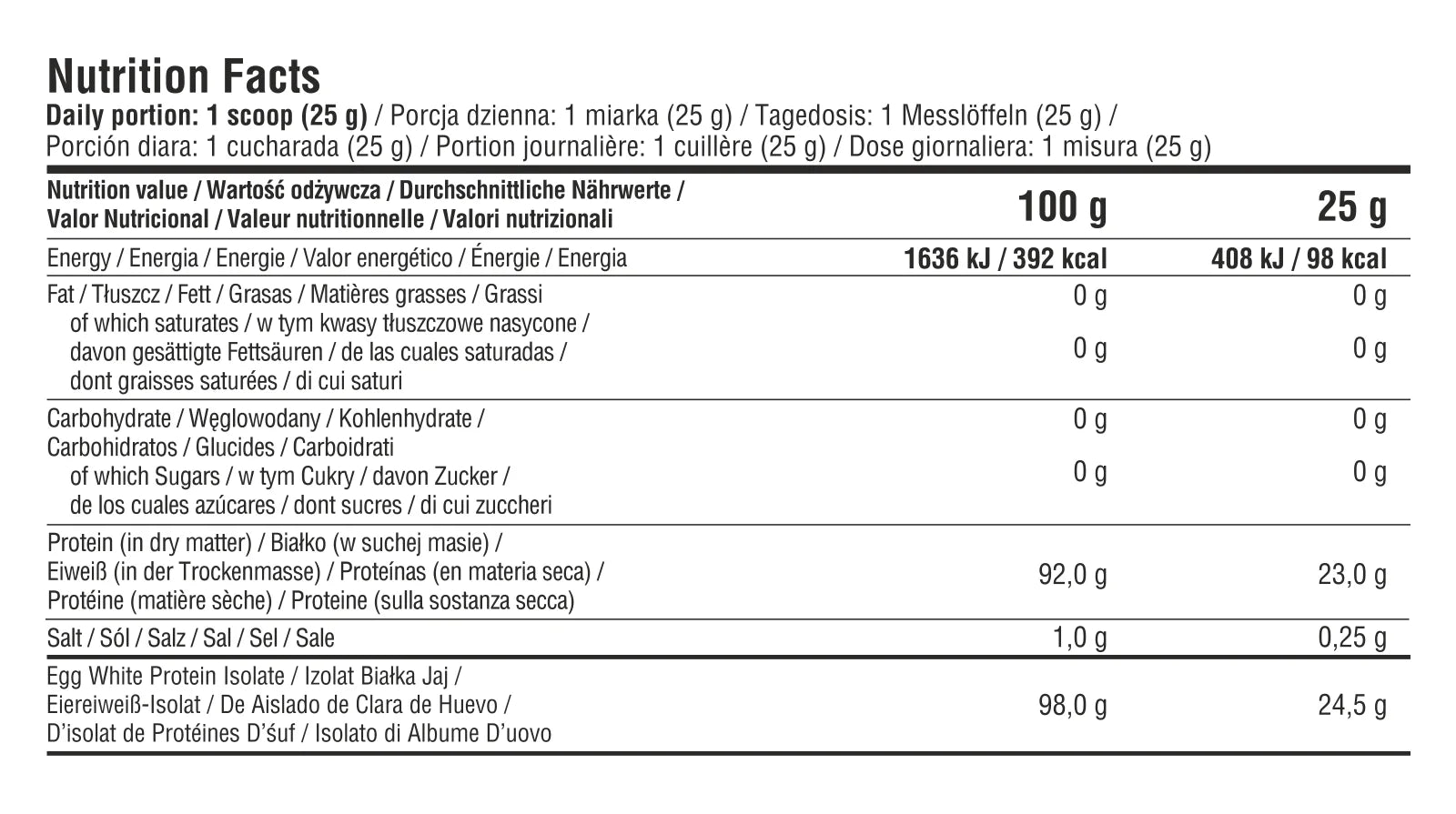 7Nutrition Egg Protein Isolate 500g - Supplement Support
