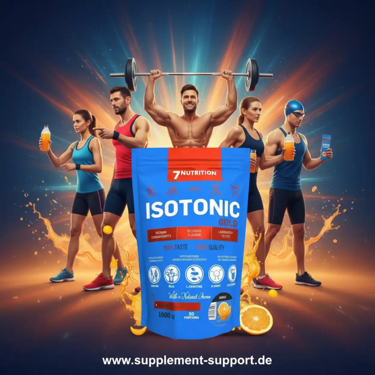 7NUTRITION ISOTONIC GOLD 1000G