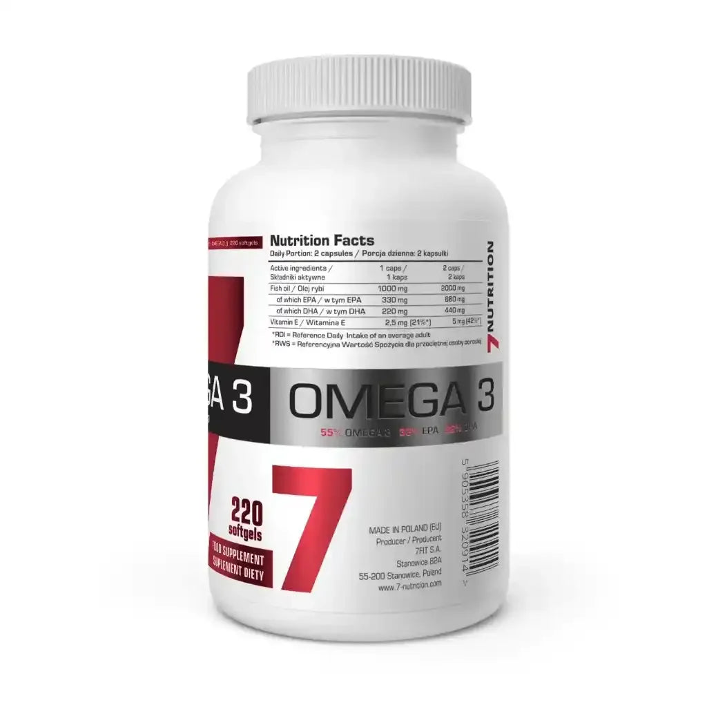 7Nutrition Omega 3 220 x 1000mg - Supplement Support