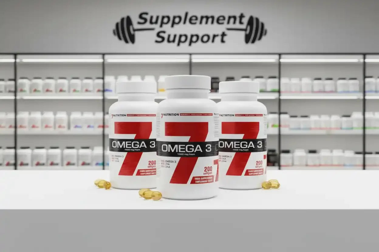 Omega-3-Kapseln von Supplement Support, Nahrungsergänzungsmittel für Sport und Gesundheit