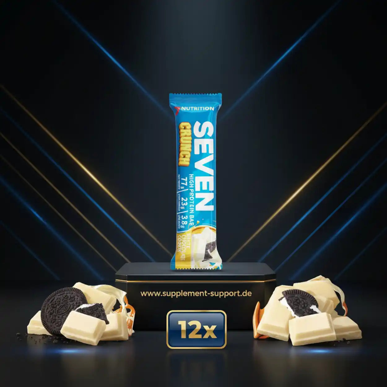 7NUTRITION SEVEN CRUNCH HIGH PROTEIN BAR 12x77g
