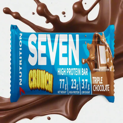 7NUTRITION SEVEN CRUNCH HIGH PROTEIN BAR 12x77g - Supplement Support
