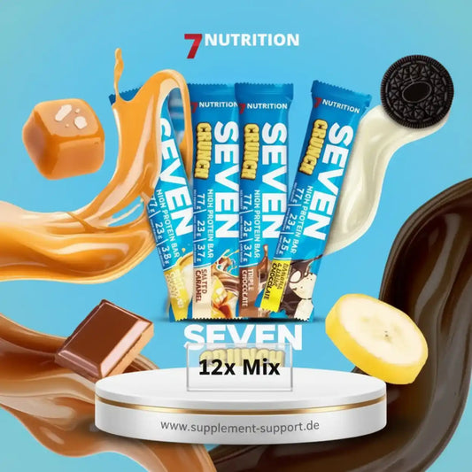 Barre protéinée 7NUTRITION SEVEN CRUNCH 12 x 77 g
