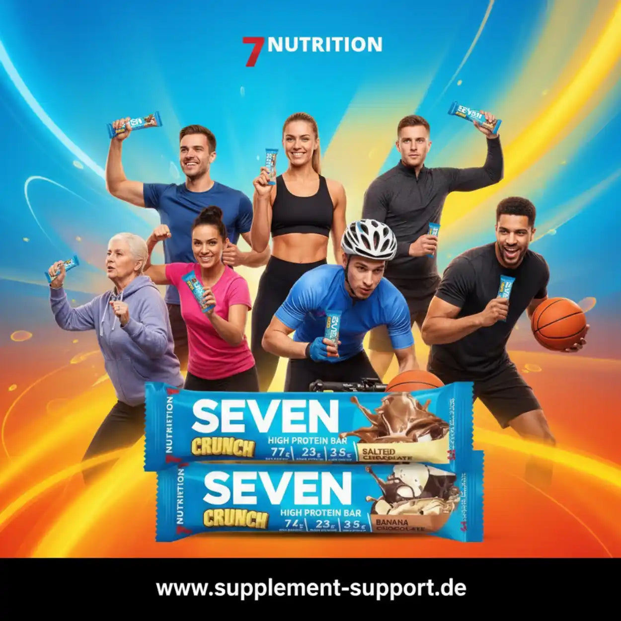 7NUTRITION SEVEN CRUNCH HIGH PROTEIN BAR 77g
