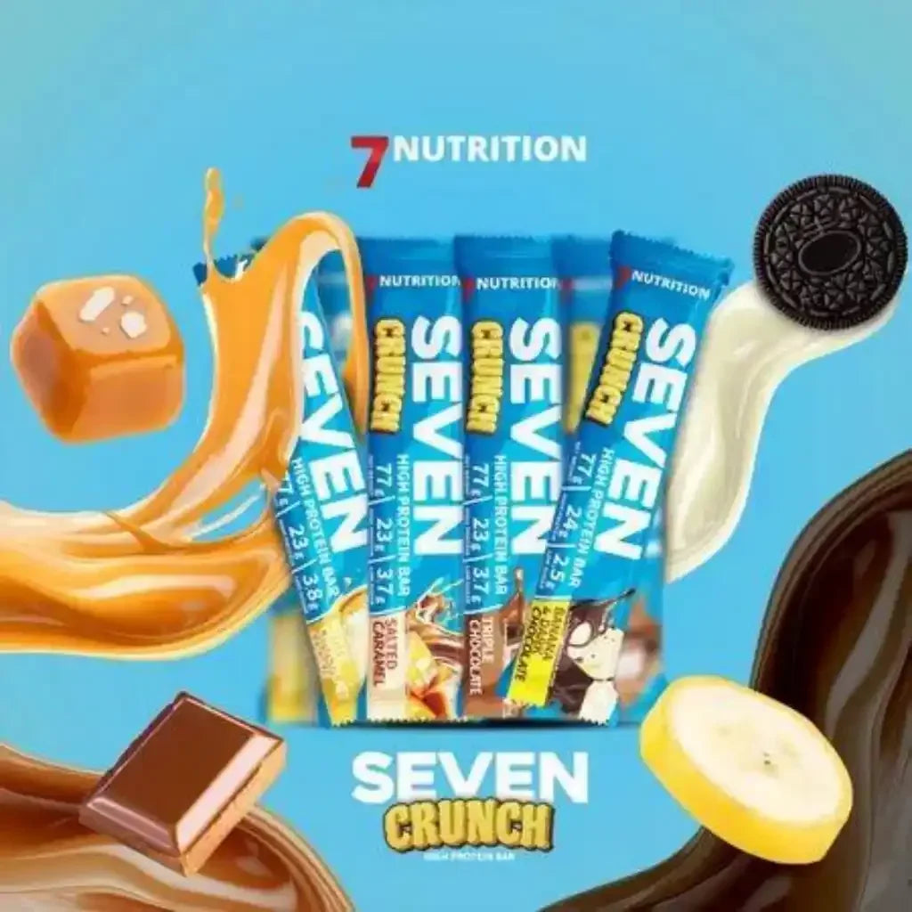 7NUTRITION SEVEN CRUNCH HIGH PROTEIN BAR 77g - Supplement Support