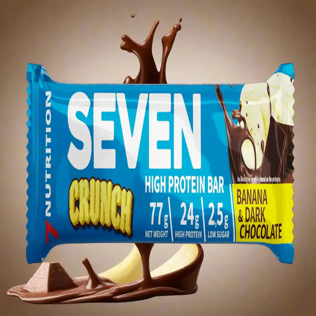 7NUTRITION SEVEN CRUNCH HIGH PROTEIN BAR 77g - Supplement Support