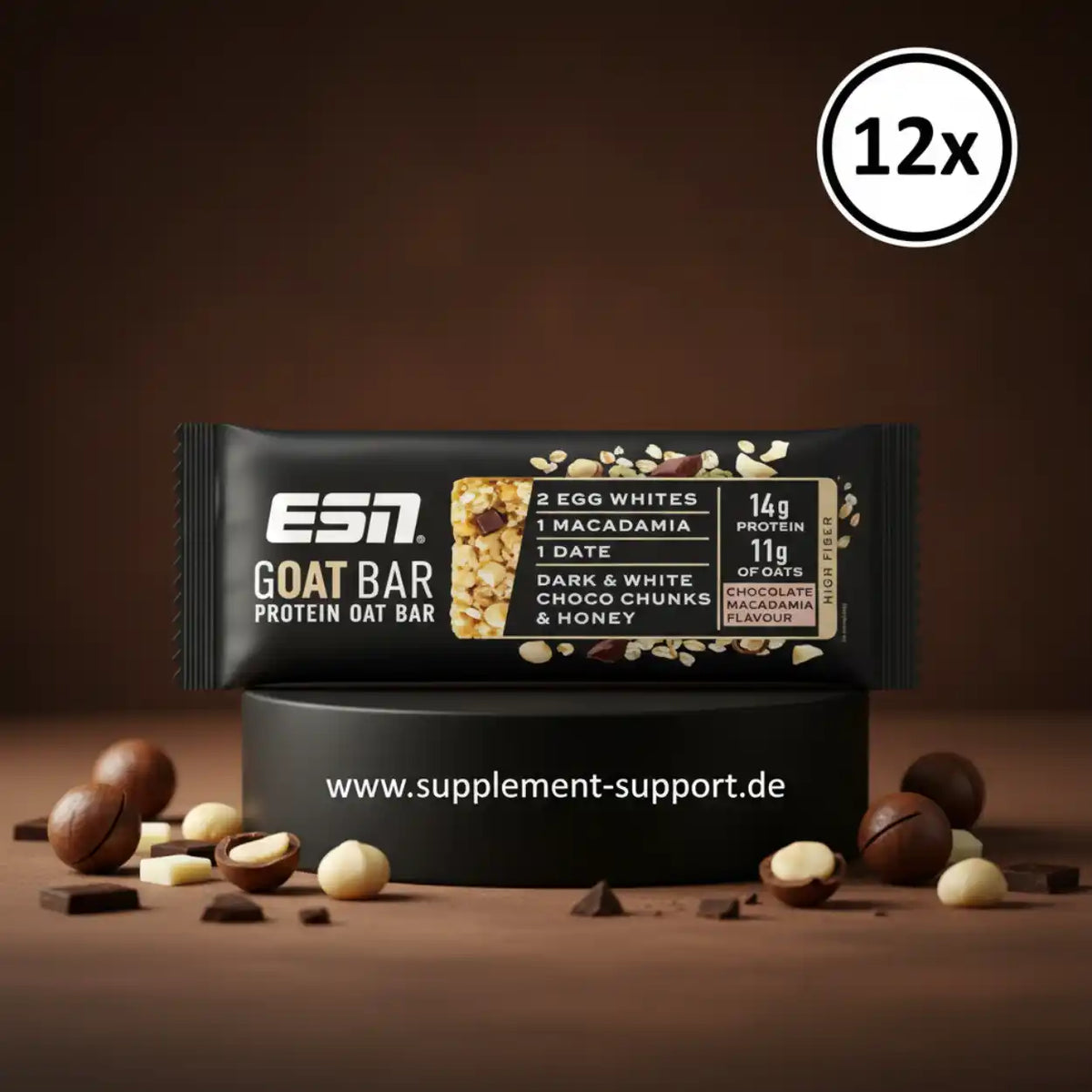 ESN Protein GOAT Oat Bar 12x55g
