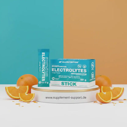 Elektrolyt-Sticks mit Orangengeschmack, Nahrungsergänzungsmittel für Sport und Fitness