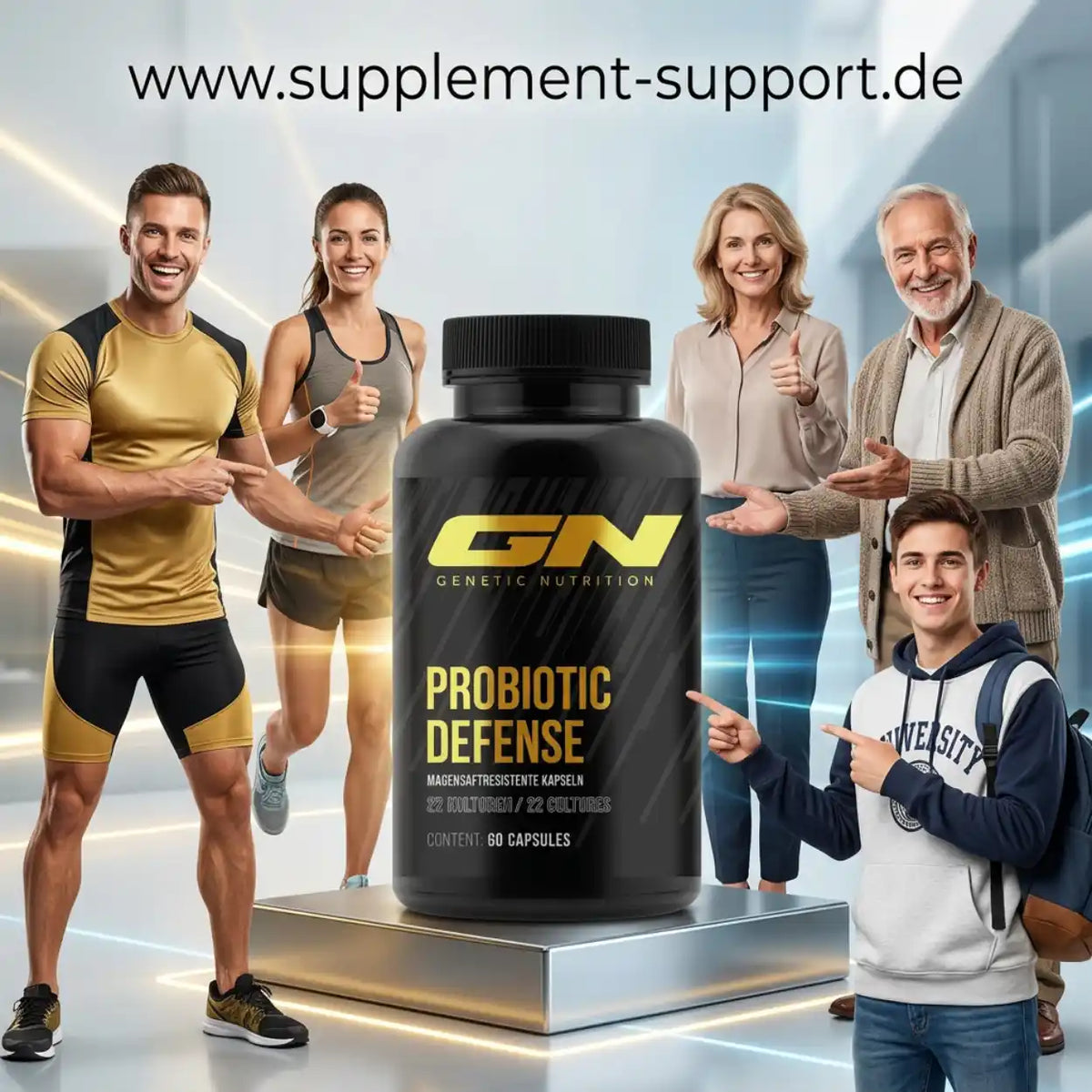 Gamme de santé GN Probiotic Defense · 60 gélules.