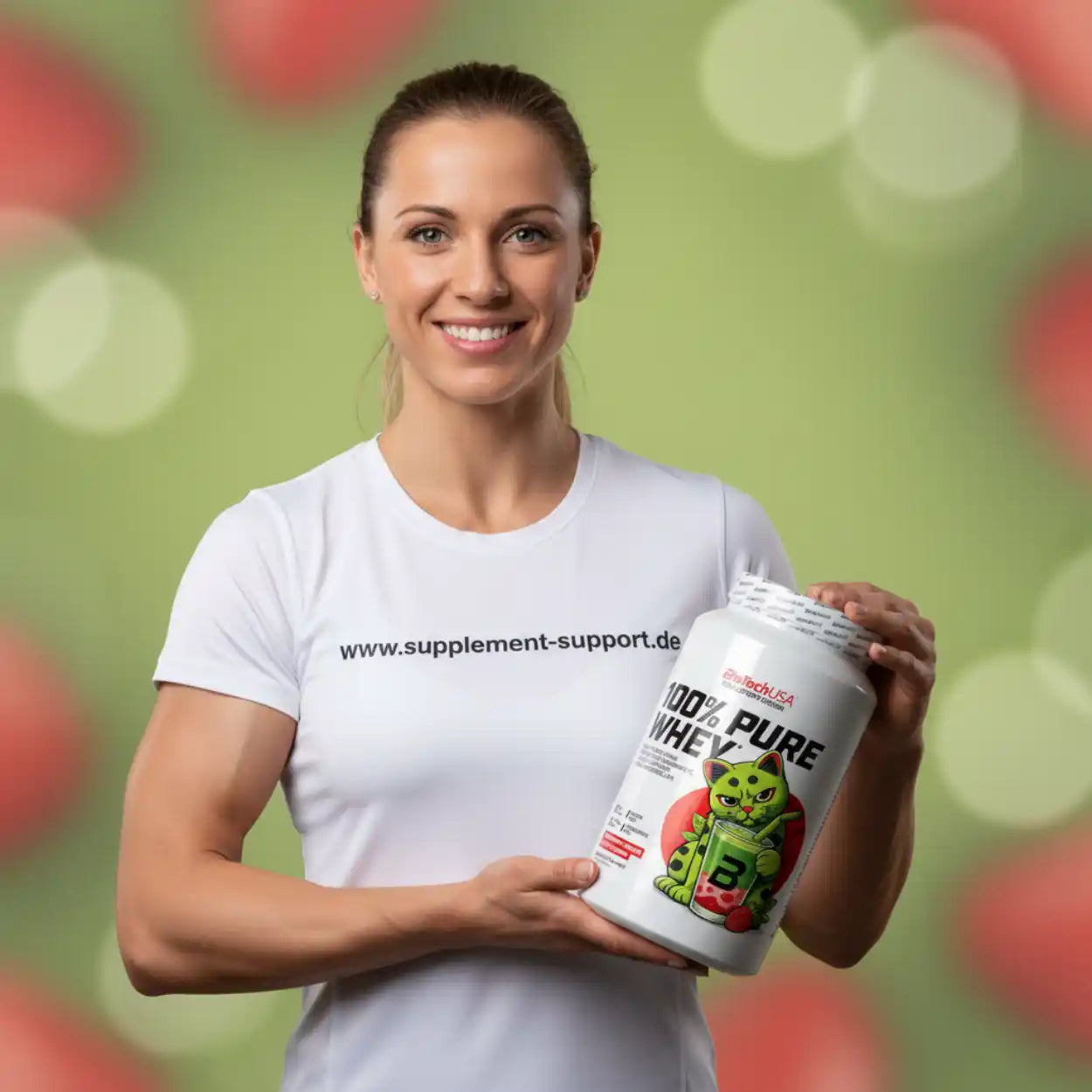 100% Pure Whey Protein Pulver 900g