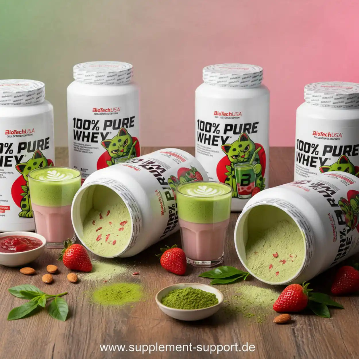 100% Pure Whey Protein Pulver 900g