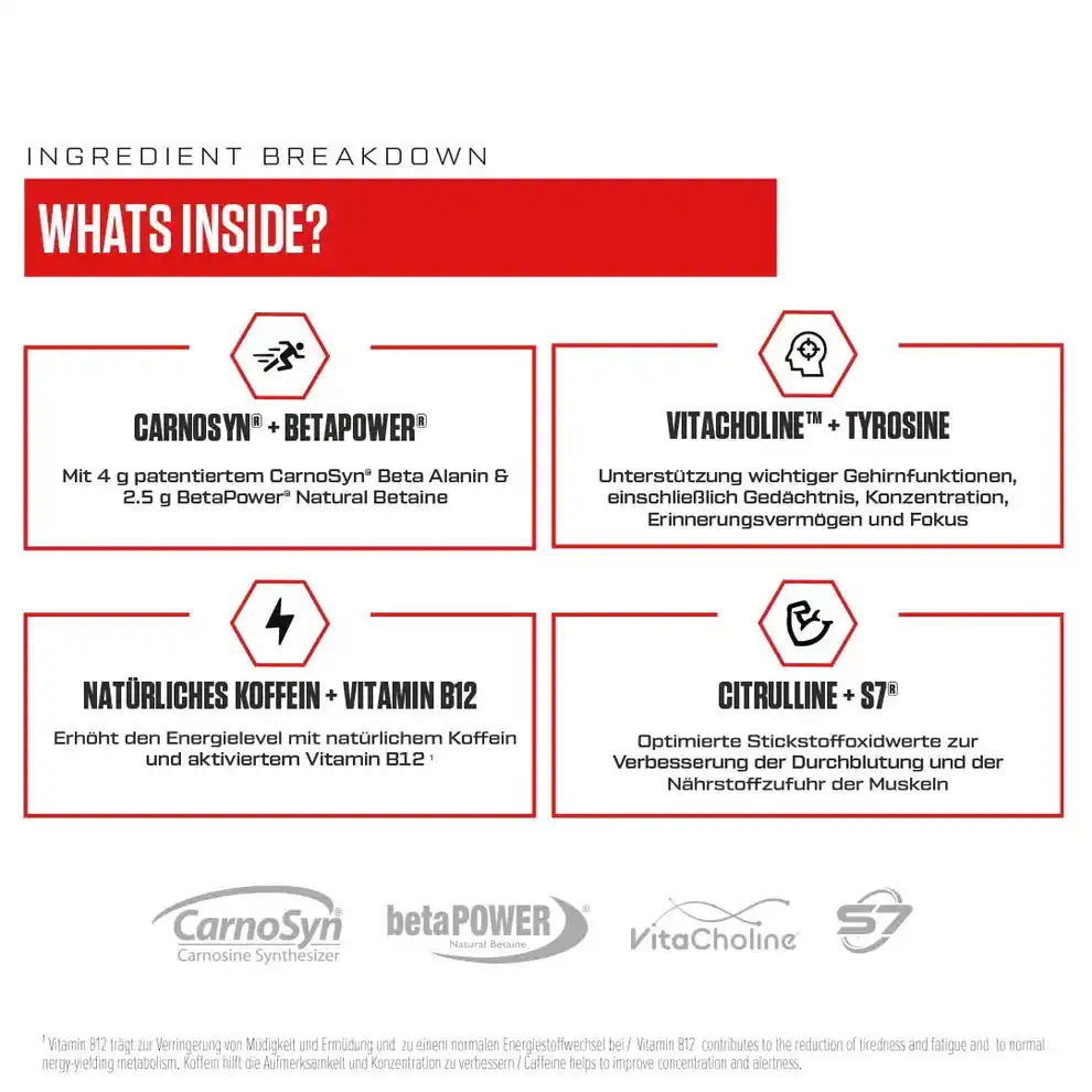 VAST® V8 TOTAL ENERGY PRE WORKOUT BOOSTER