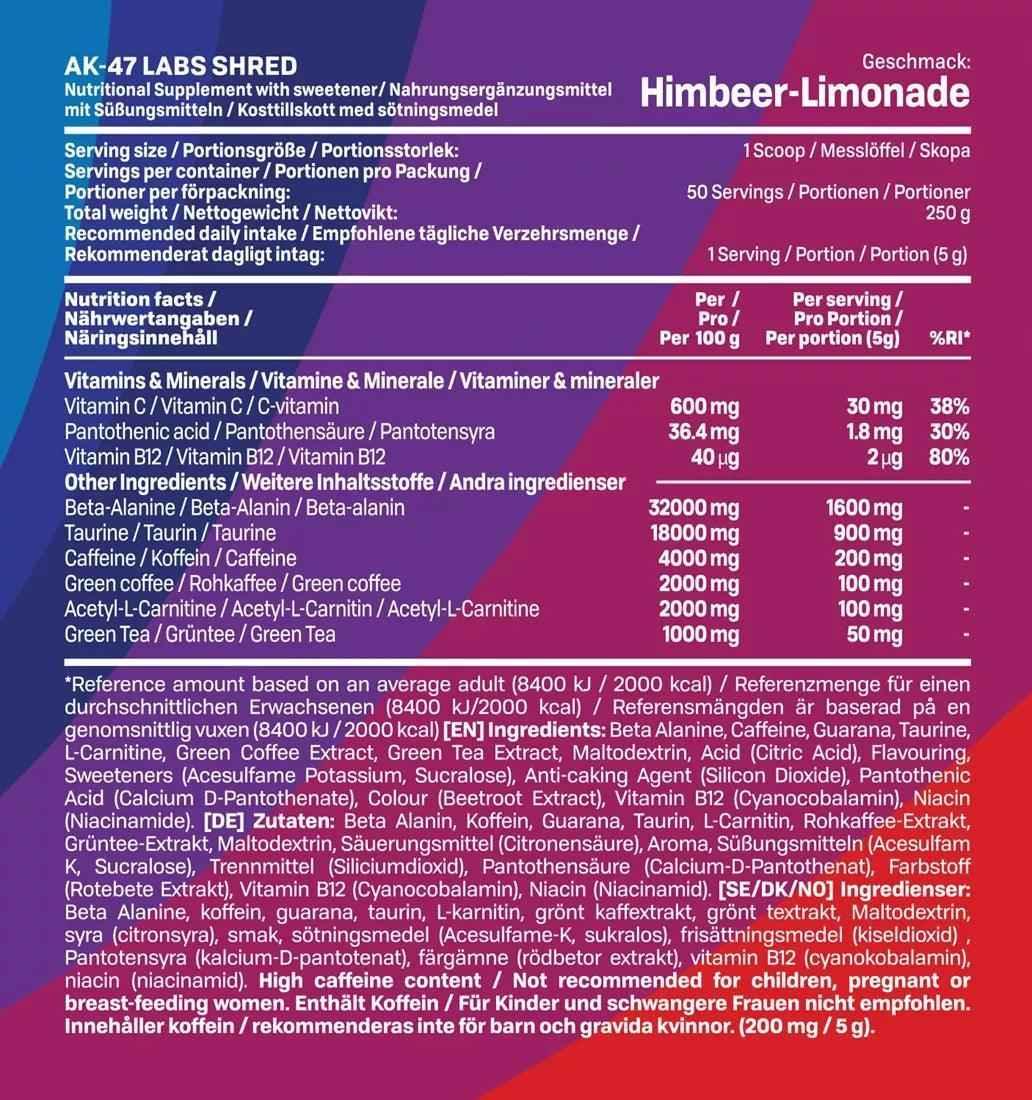 ak-47-labs-shred-250g-supplement-support-2 - Supplement Support