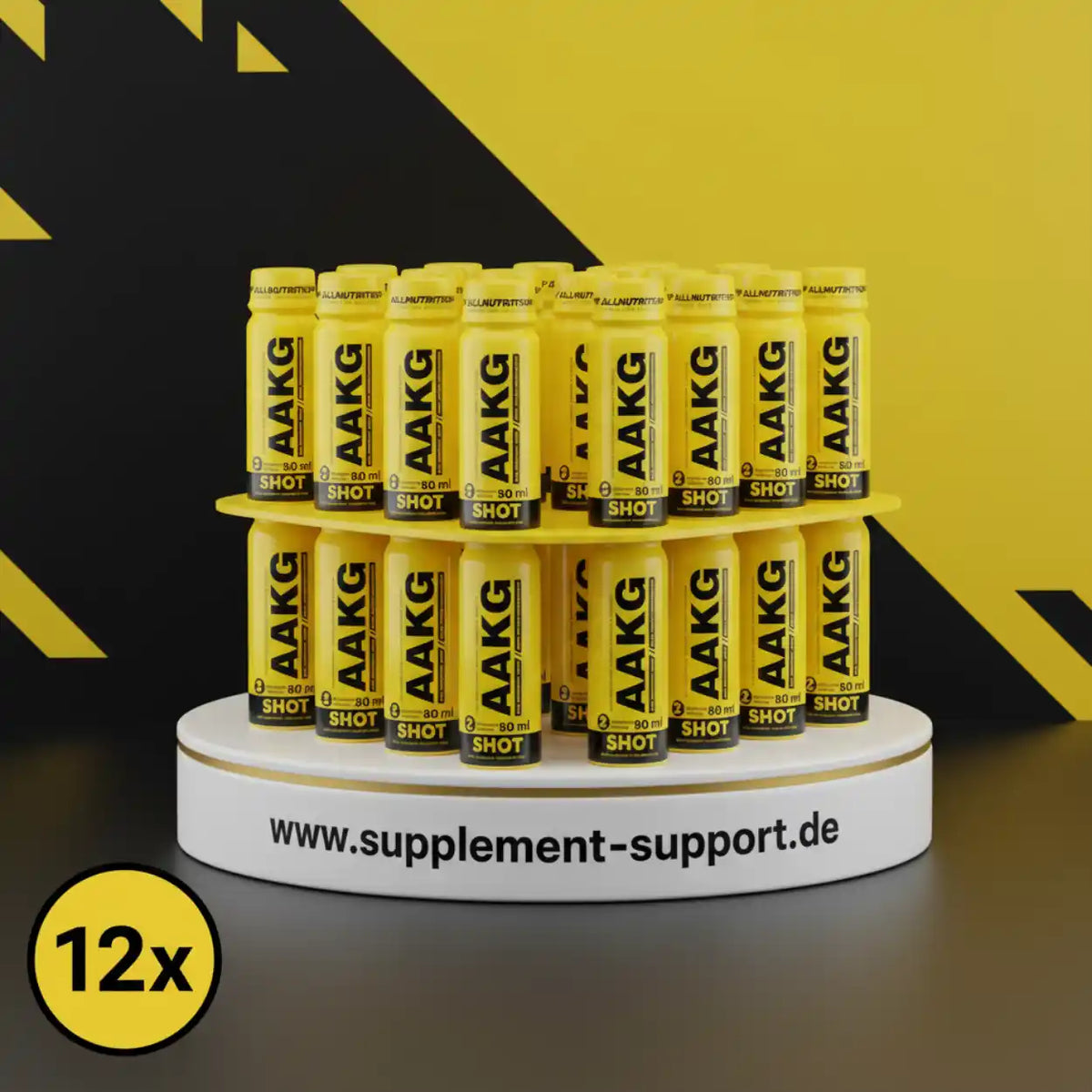 12x AAKG Shot 80ml – Hochwertige Sportnahrung & Nahrungsergänzungsmittel für Fitness und Training