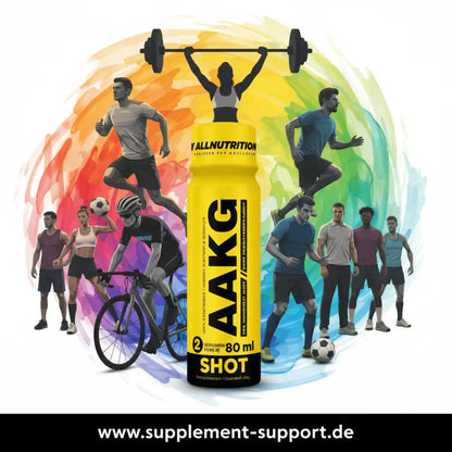 AAKG Shot von AllNutrition – Energiebooster für Sportler mit 80 ml, ideal für Training und Fitness