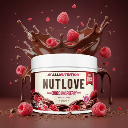 AllNutrition NutLove Choco Raspberry – Protein-Snack mit Himbeeren & Schokolade, zuckerfrei, 500g