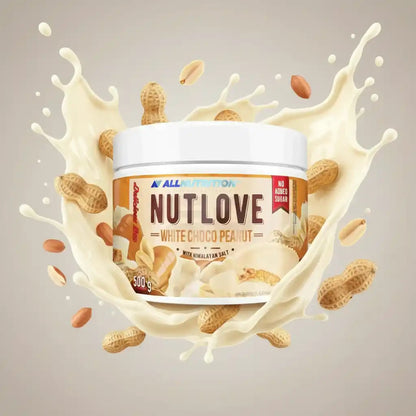 AllNutrition Nutlove White Choco Peanut mit Himalayasalz, 500g – Protein-Nussbutter ohne Zuckerzusatz